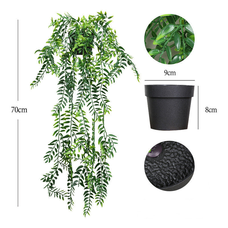 Artificial Hanging Plants in Pots UV Resistant Bulk Quantity Durable Outdoor Decor