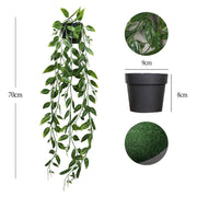 Artificial Hanging Plants in Pots UV Resistant Bulk Quantity Durable Outdoor Decor