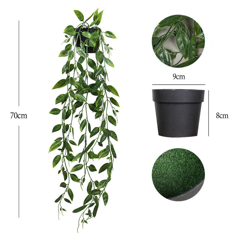 Artificial Hanging Plants in Pots UV Resistant Bulk Quantity Durable Outdoor Decor