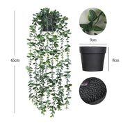 Artificial Hanging Plants in Pots UV Resistant Bulk Quantity Durable Outdoor Decor