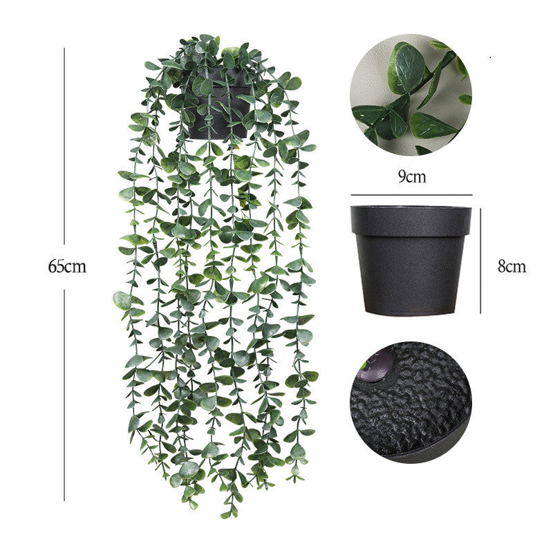 Artificial Hanging Plants in Pots UV Resistant Bulk Quantity Durable Outdoor Decor