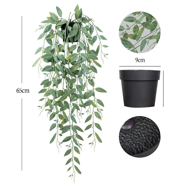 Artificial Hanging Plants in Pots UV Resistant Bulk Quantity Durable Outdoor Decor