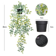 Artificial Hanging Plants in Pots UV Resistant Bulk Quantity Durable Outdoor Decor