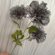 27 Inch Artificial Silk Carnation Stems, 10 Pcs Bulk Wholesale, Retro Style