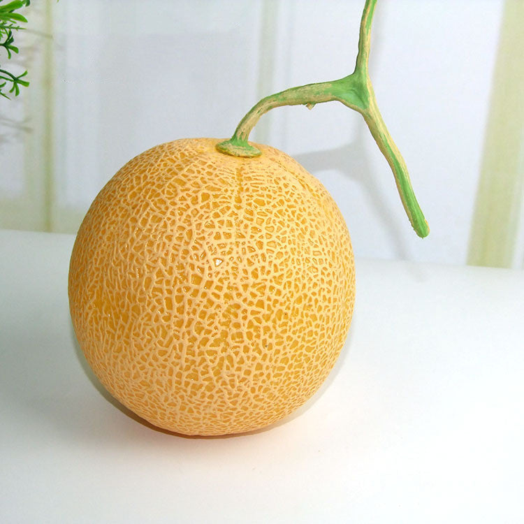 Artificial Honeydew Melon Fruits Bulk 12 Pcs Realistic Decorative Faux Fruit for Home Decor