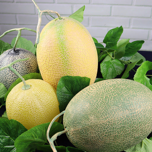 Artificial Honeydew Melon Fruits Bulk 12 Pcs Realistic Decorative Faux Fruit for Home Decor