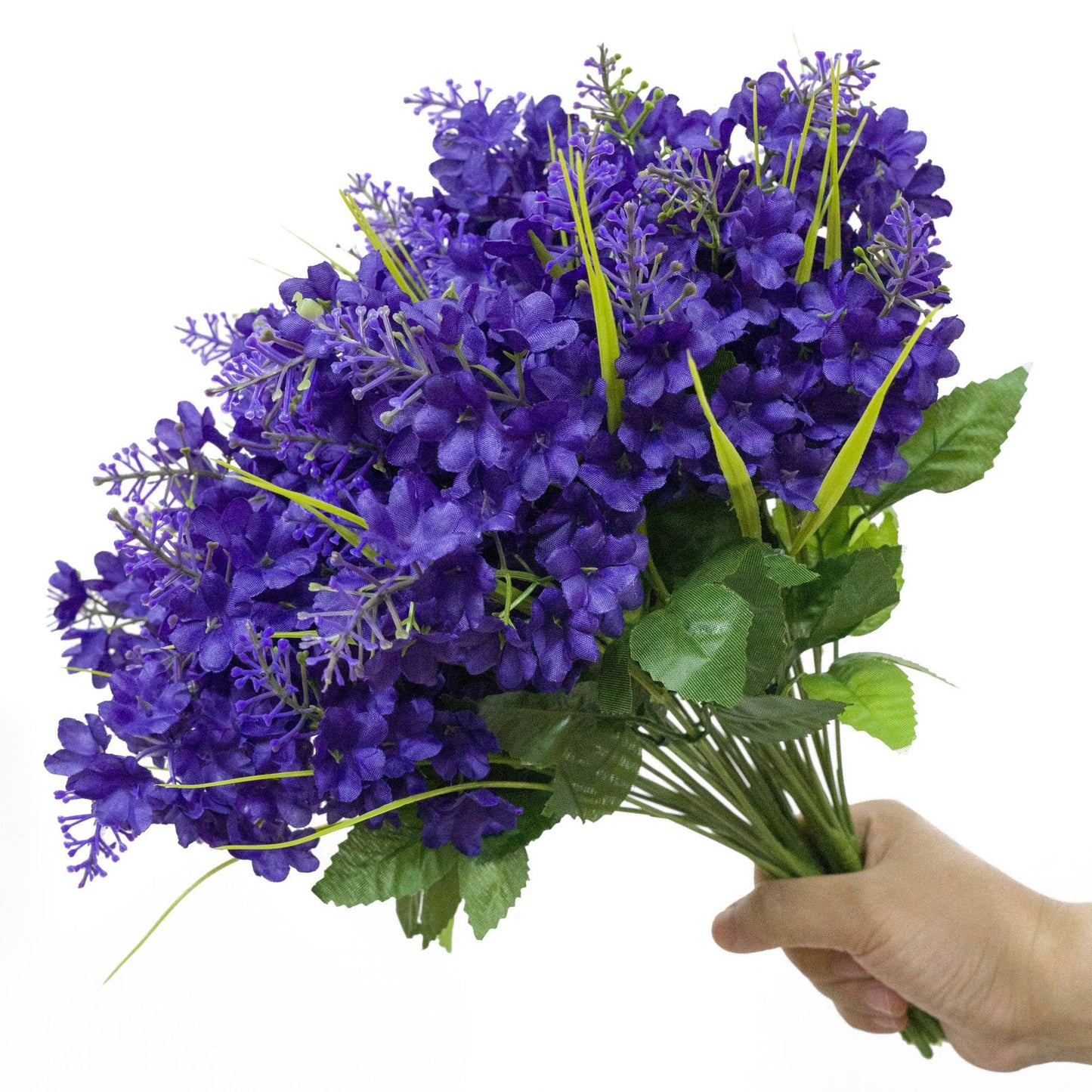 "14.57 Inch Artificial Hyacinth Flowers, 5-Head Fake Hyacinth Bouquet for Home Decor, Faux Flower Arrangement for Wedding/Office/Garden"
