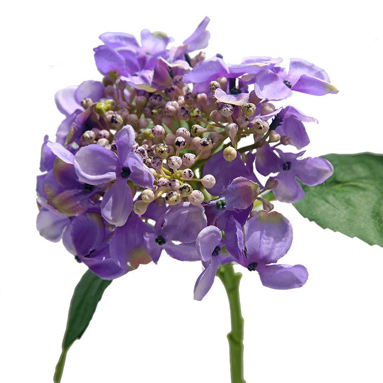 17 Inch Silk Hydrangea Stems with Seeds, 10 Pcs Artificial Flowers Bulk Pack