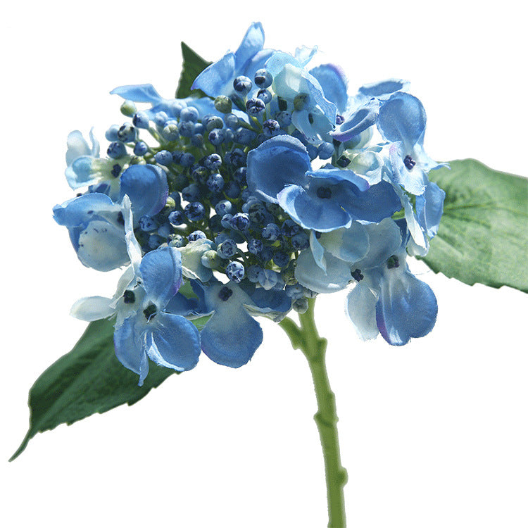 17 Inch Silk Hydrangea Stems with Seeds, 10 Pcs Artificial Flowers Bulk Pack