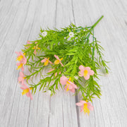 14 Inch Artificial Jasmine Bush Flowers 10 Pcs UV Resistant Outdoor Shrubs