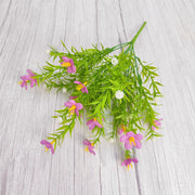 14 Inch Artificial Jasmine Bush Flowers 10 Pcs UV Resistant Outdoor Shrubs