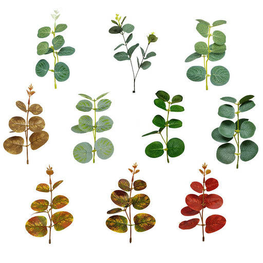 50 Pcs Artificial Eucalyptus Leaves Bulk for DIY Cake Decoration and Packaging