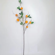 31 Inch Artificial Tangerine Lemon Apple Fruit Stems Branches Bulk Wholesale