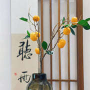 31 Inch Artificial Tangerine Lemon Apple Fruit Stems Branches Bulk Wholesale