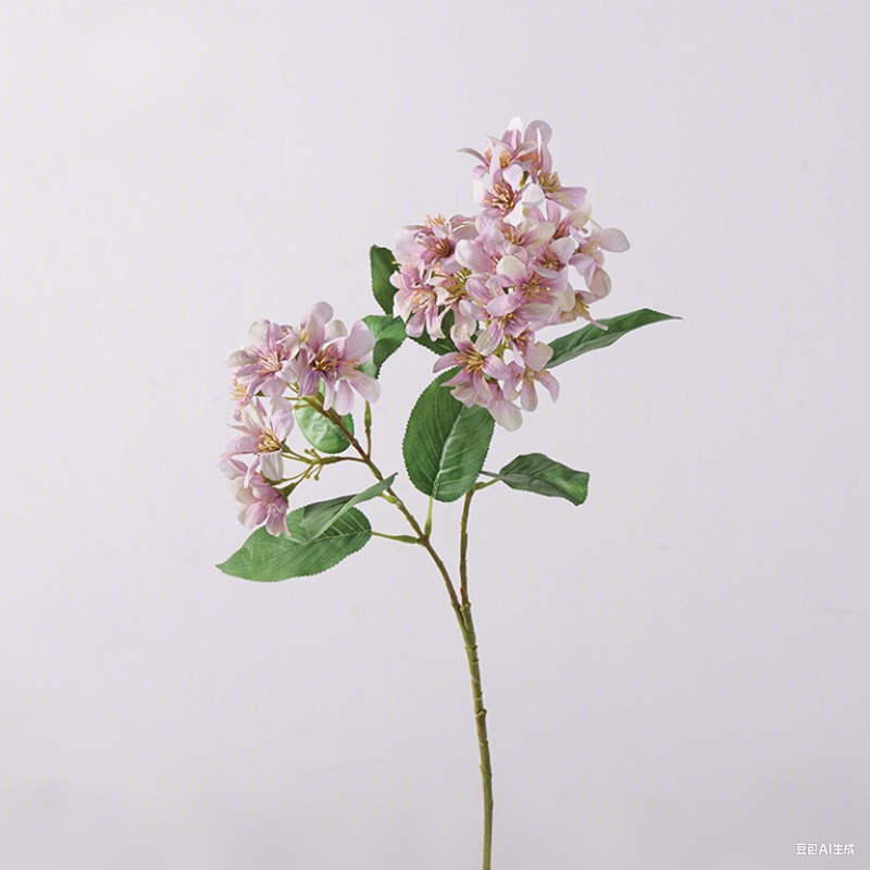 Artificial Lilac Flowers 27.9 Inch 6 Stems Purple Silk Long-Lasting Faux Floral Arrangement
