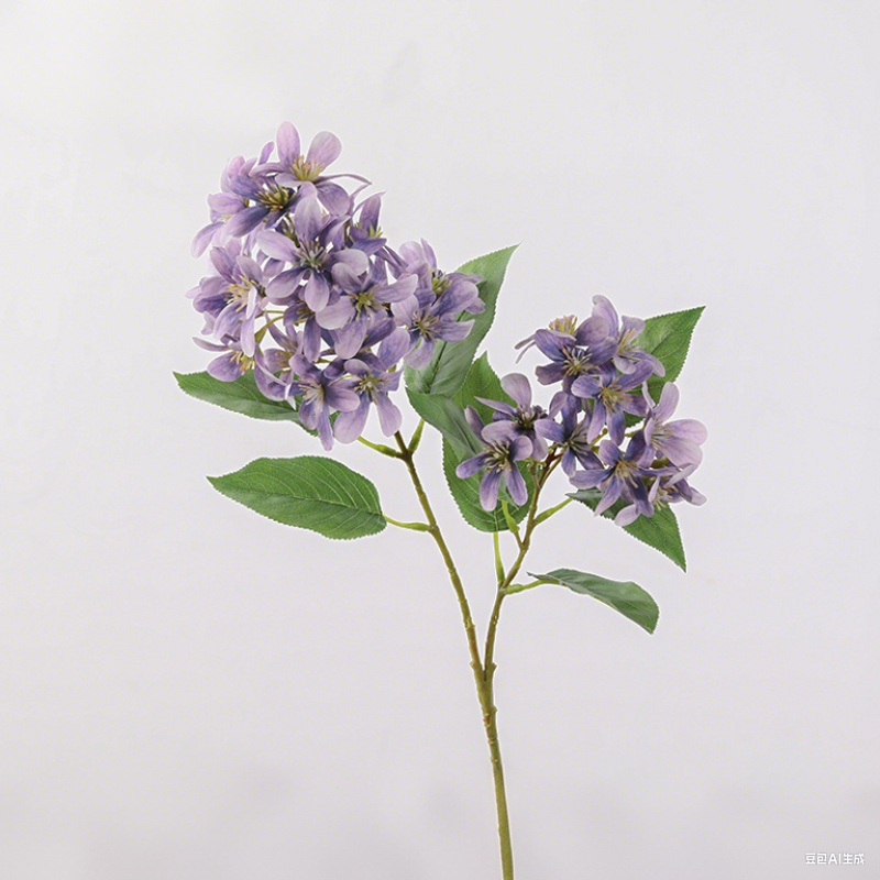 Artificial Lilac Flowers 27.9 Inch 6 Stems Purple Silk Long-Lasting Faux Floral Arrangement