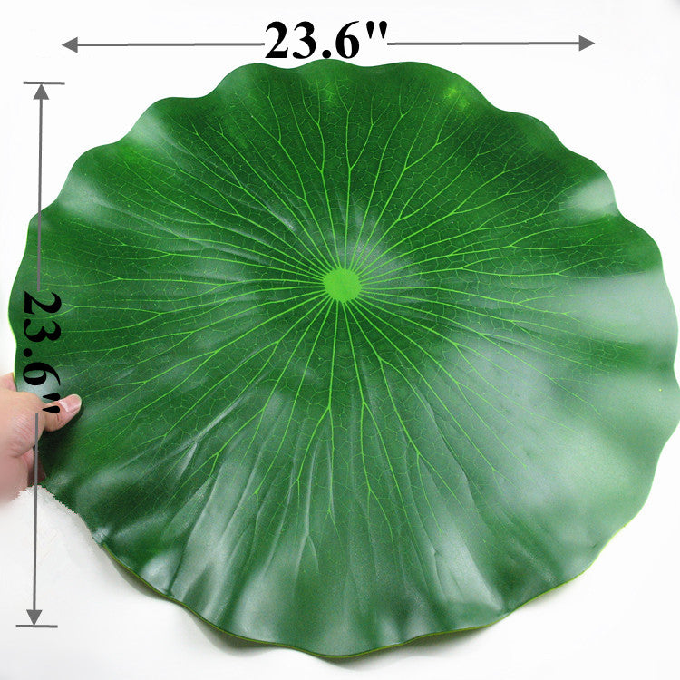 Artificial Lily Leaf Pads for Ponds - Bulk 50 Pcs Artificial Lotus Pad Leaves for Outdoor Water Garden