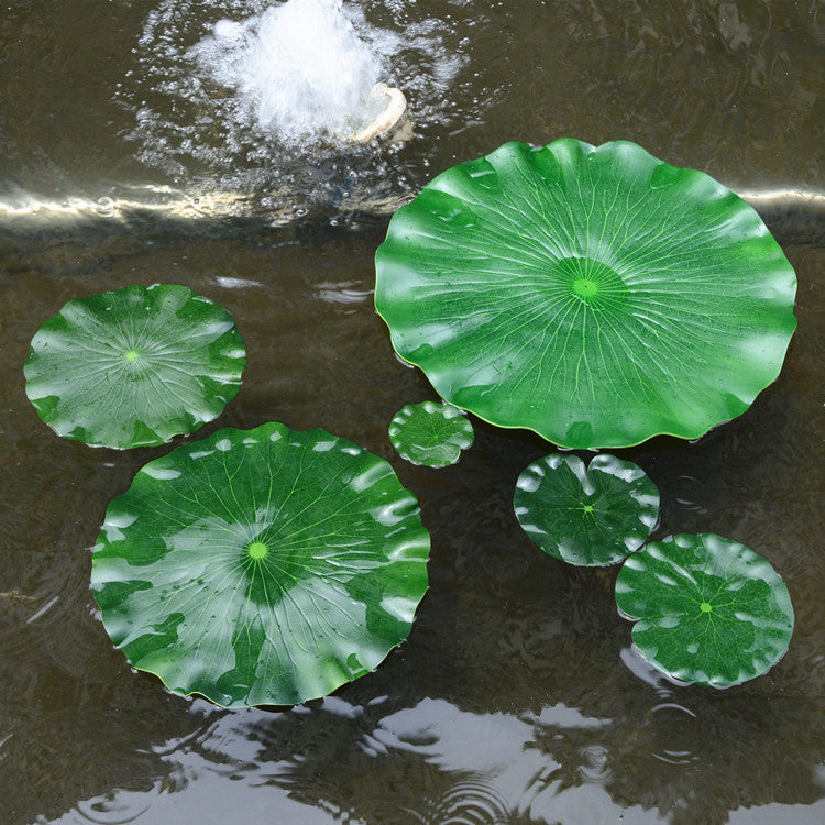 Artificial Lily Leaf Pads for Ponds - Bulk 50 Pcs Artificial Lotus Pad Leaves for Outdoor Water Garden