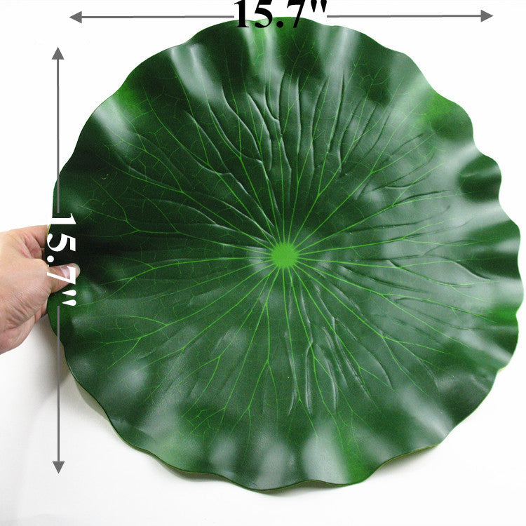 Artificial Lily Leaf Pads for Ponds - Bulk 50 Pcs Artificial Lotus Pad Leaves for Outdoor Water Garden