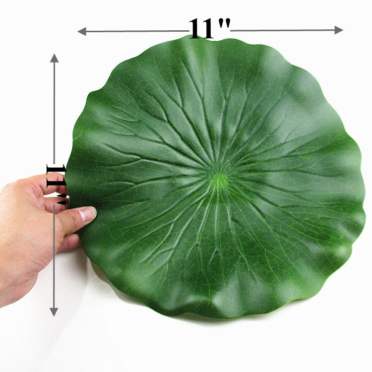 Artificial Lily Leaf Pads for Ponds - Bulk 50 Pcs Artificial Lotus Pad Leaves for Outdoor Water Garden