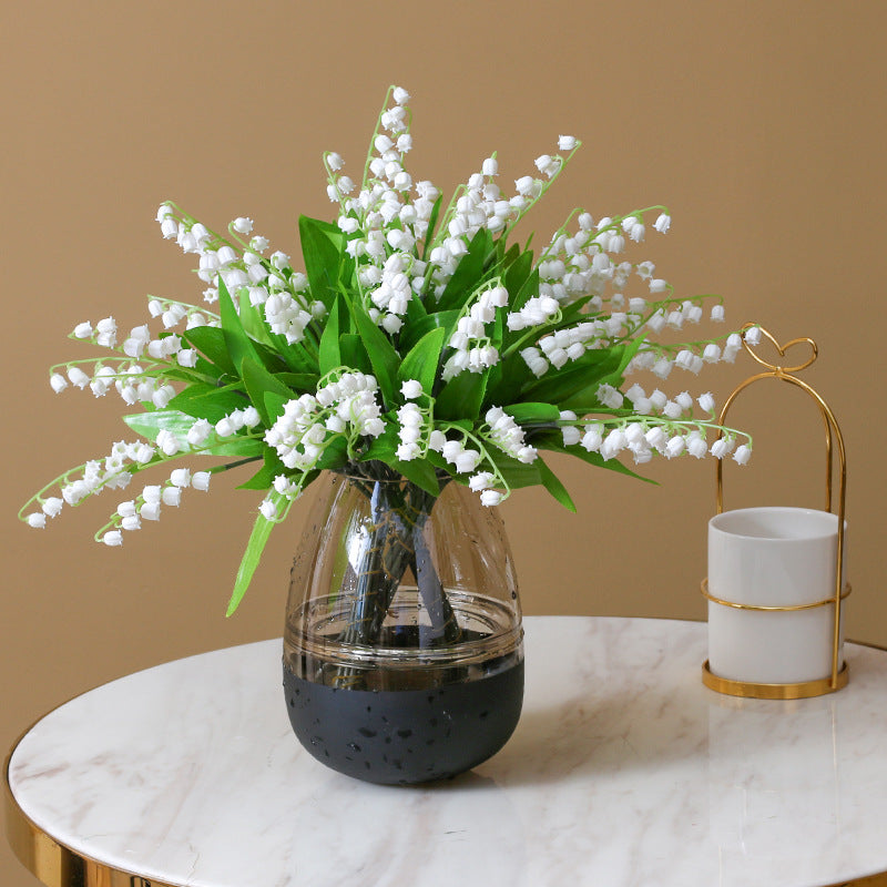 15 Pcs Artificial Lily of the Valley Bouquet Bulk May Birth Flower Silk Stems