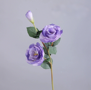 Artificial Lisianthus Flowers 6 Stems 12 Inch Realistic Silk Eustoma for Home Decor