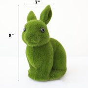 Bulk Easter Bunny Topiary 12 Inch Furry Flocked Moss Artificial Bunny Decoration