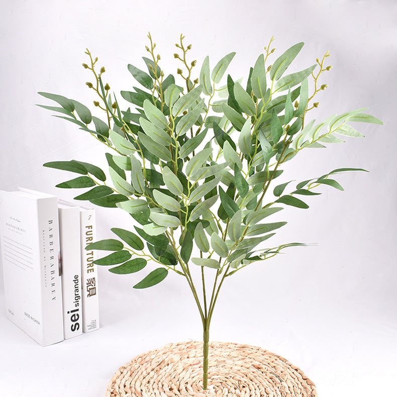20 Inch Artificial Willow Bush Greenery Plant 1 Pc Bulk Wholesale