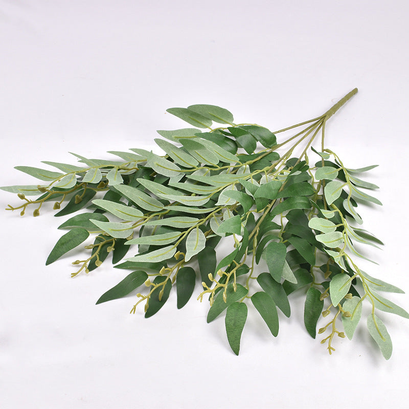20 Inch Artificial Willow Bush Greenery Plant 1 Pc Bulk Wholesale