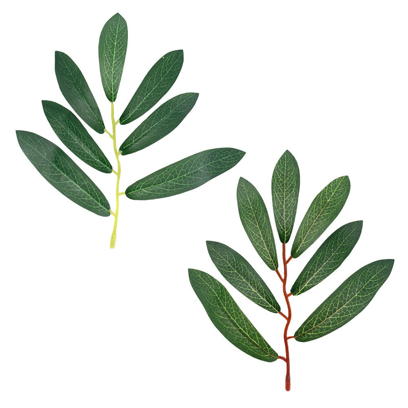 200 Pcs Artificial Olive Leaves for Cake Decoration, DIY Packaging, Green Silk Leaves Bulk