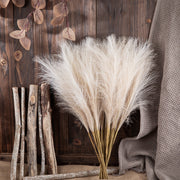 45 Pcs 17.7 Inch Cream Artificial Pampas Grass Stems Fall Bouquet Decoration