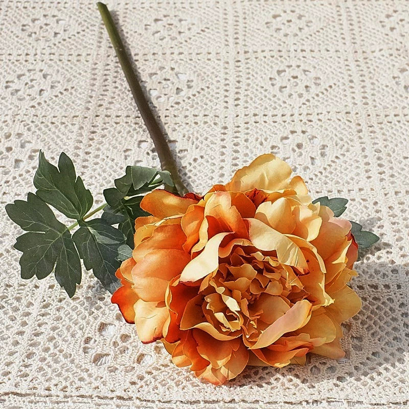 Artificial Peony Flowers 20.4 Inch 3 Stems Realistic Silk Peonies for Home Decor Wedding Bouquets DIY Crafts