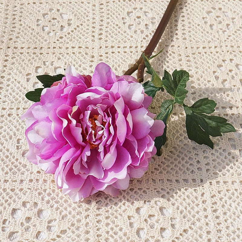 Artificial Peony Flowers 20.4 Inch 3 Stems Realistic Silk Peonies for Home Decor Wedding Bouquets DIY Crafts