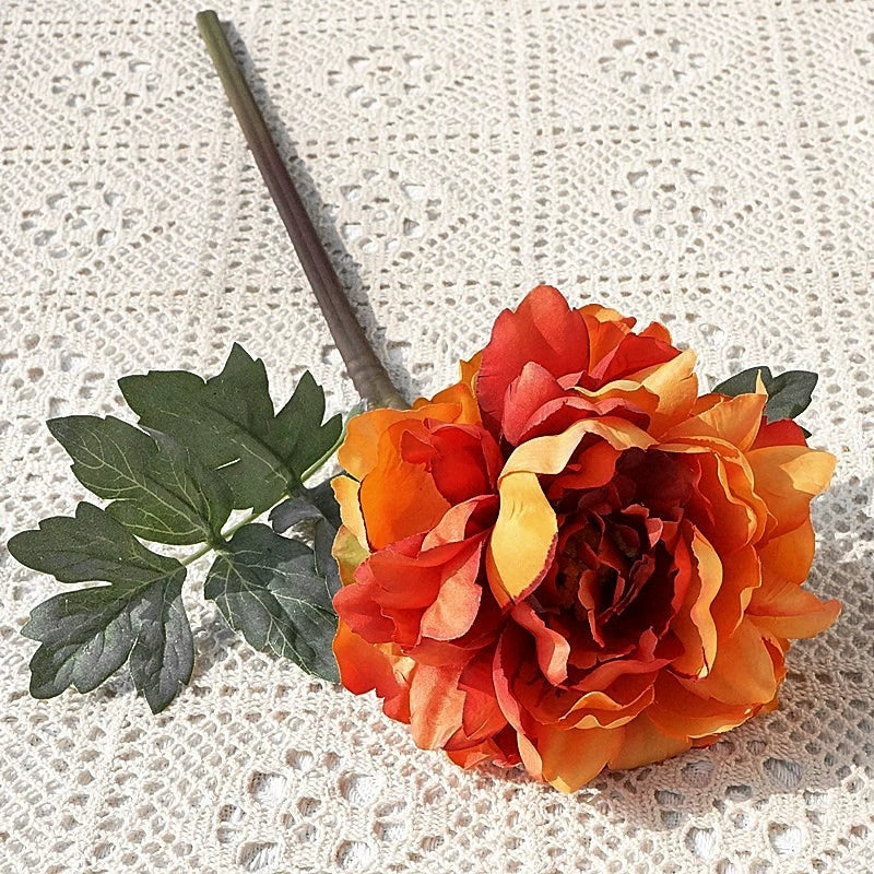 Artificial Peony Flowers 20.4 Inch 3 Stems Realistic Silk Peonies for Home Decor Wedding Bouquets DIY Crafts