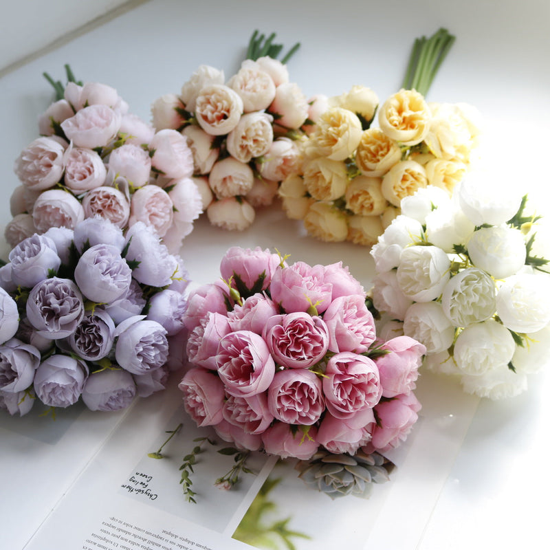 11 Inch Artificial Peony Stems 10 Pcs Bulk Peony Buds Bouquets for Wedding Crafts Floral Arrangement