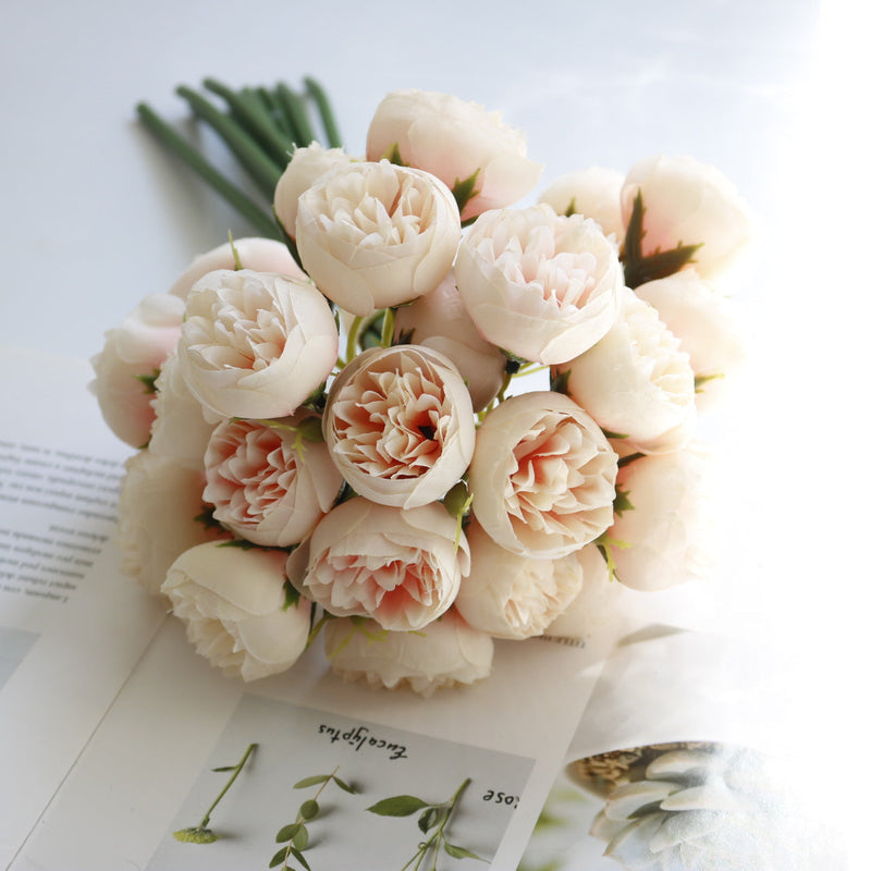 11 Inch Artificial Peony Stems 10 Pcs Bulk Peony Buds Bouquets for Wedding Crafts Floral Arrangement