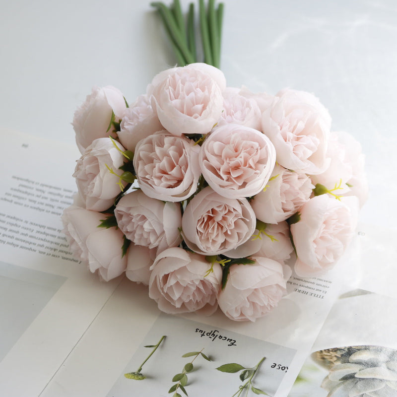 11 Inch Artificial Peony Stems 10 Pcs Bulk Peony Buds Bouquets for Wedding Crafts Floral Arrangement