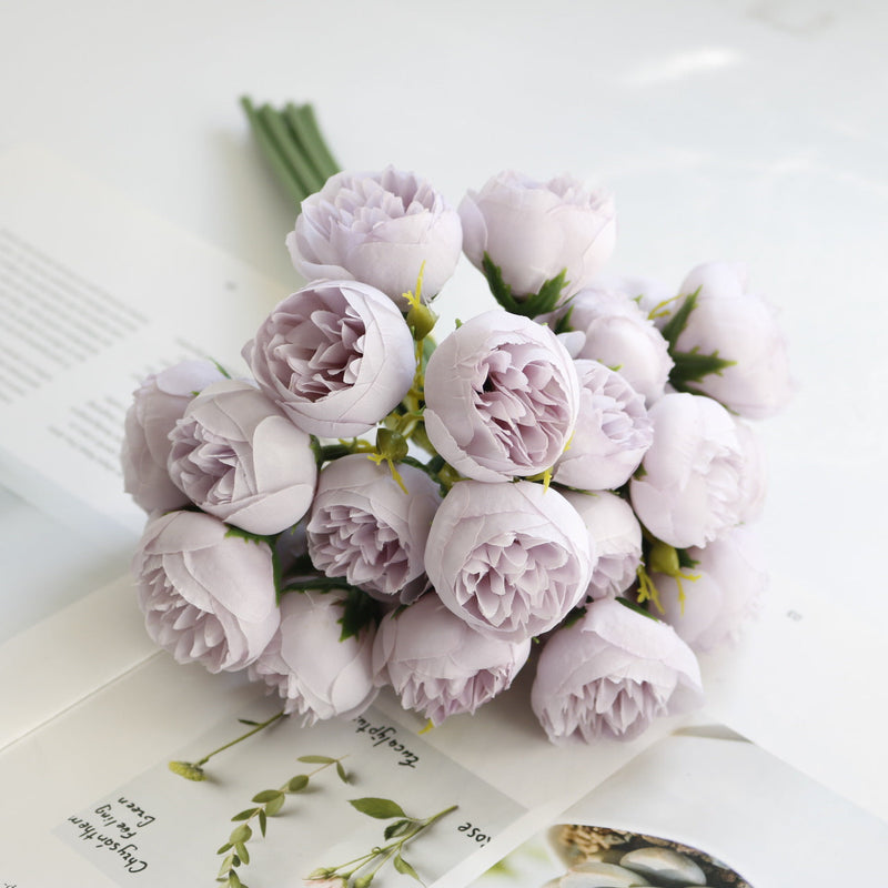 11 Inch Artificial Peony Stems 10 Pcs Bulk Peony Buds Bouquets for Wedding Crafts Floral Arrangement