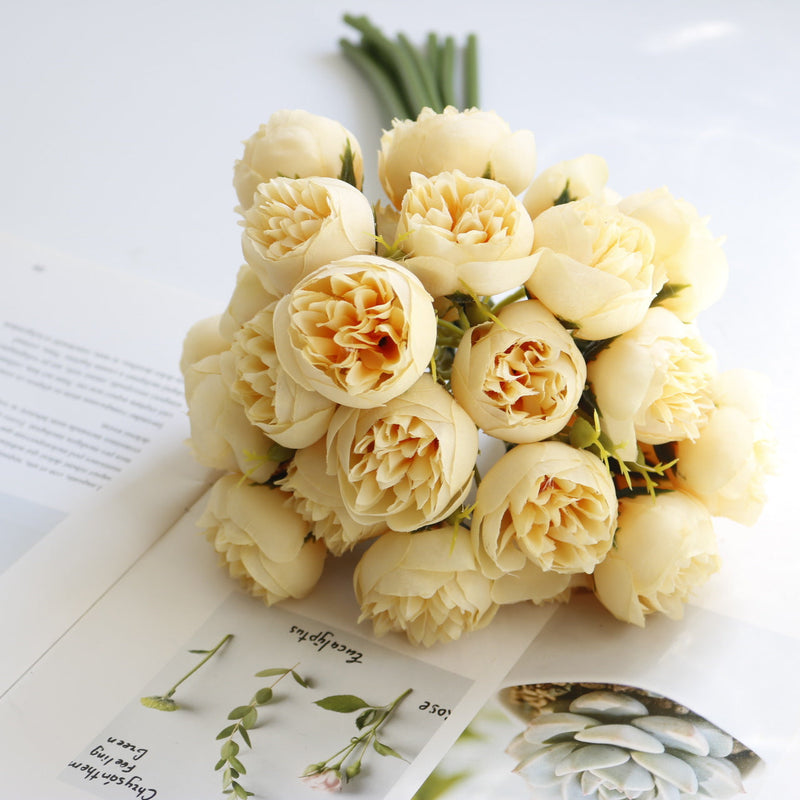 11 Inch Artificial Peony Stems 10 Pcs Bulk Peony Buds Bouquets for Wedding Crafts Floral Arrangement