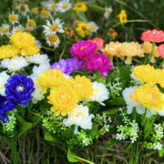Small Artificial Peony Bush Flowers for Outdoors, Bulk Wholesale, Multiple Stems