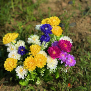 Small Artificial Peony Bush Flowers for Outdoors, Bulk Wholesale, Multiple Stems