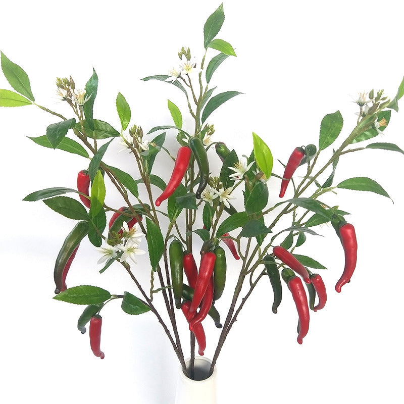 43 Inch Artificial Pepper Spray Stems with Flowers and Leaves, 10 Pcs Tall Vase Floral Arrangement