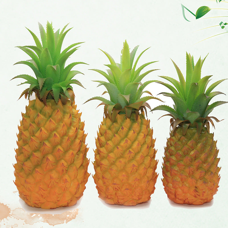 Artificial Pineapple Fruits 10 Pcs Bulk Set, Realistic Decorative Artificial Fruit for Home and Event Decor