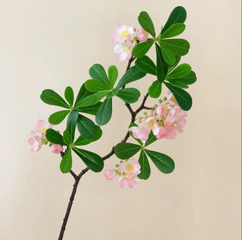 Artificial Pittosporum Stems 6 Pcs 20 Inch Green Silk Leaves for Home Wedding Decor