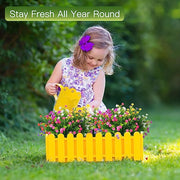 8 Bundles Artificial Flowers Plants UV Resistant Outdoor Durable Bulk Set