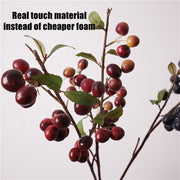 30 Inch Artificial Plum Fruit Stem Branches – Bulk 30 Pcs Silk Branches