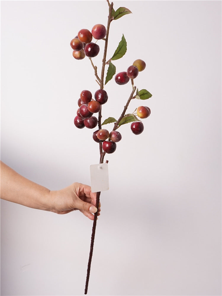 30 Inch Artificial Plum Fruit Stem Branches – Bulk 30 Pcs Silk Branches