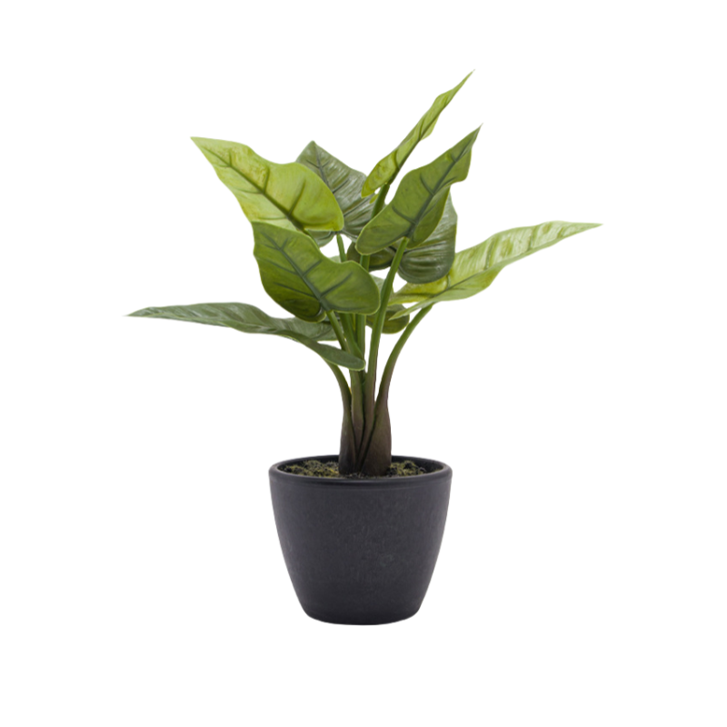 12 Inch Artificial Tropical Potted Plant Bulk Indoor Silk Plant