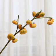 25.2 Inches Artificial Pumpkin Fruits - Realistic Fall Harvest Decor for Halloween, Thanksgiving, Home & Party Tabletop Arrangements