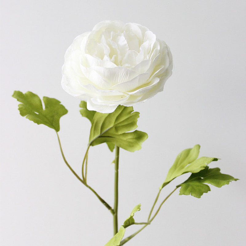 17 Inch Artificial Ranunculus Stems Persian Buttercup Silk Flowers Bulk Quantity